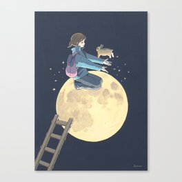 To The Moon Canvas Print