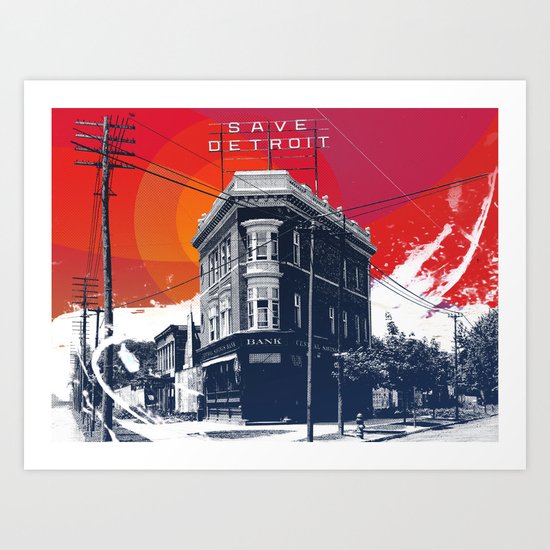 Save Detroit Art Print