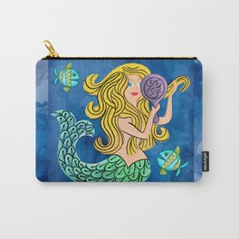 Storybook Golden Mermaid Carry-All Pouch