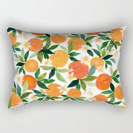 ORANGE INTOXICATION Citrus Pattern Rectangular Pillow