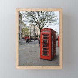 London Phone Booth Framed Mini Art Print