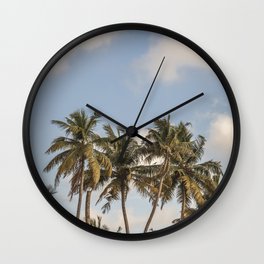 Tropical Island Wall Clock | Flora, Miami, Palm, Exotic, Tree, Beach, Florida, Digital, California, Paradise 