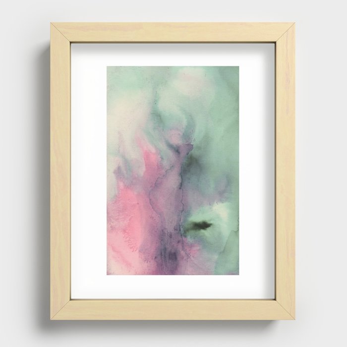 Swirls of watercolour 1 Recessed Framed Print