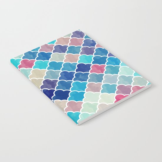 Watercolor Lovely Pattern VVXV Notebook