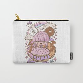 Cute doughnut girl kawaii style Carry-All Pouch