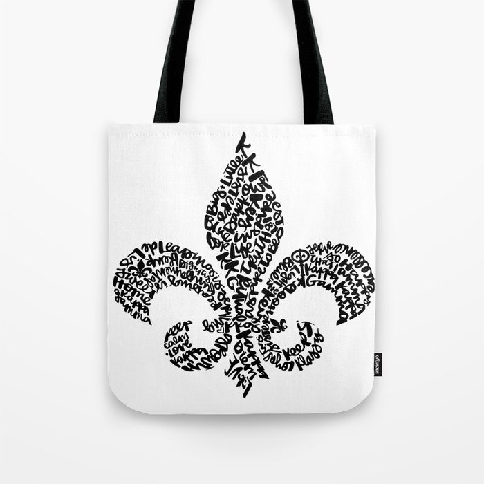 Fleur de lis tote bags clearance