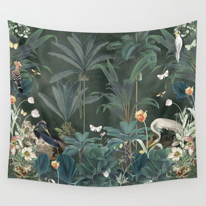 Tropical Jungle Wall Tapestry