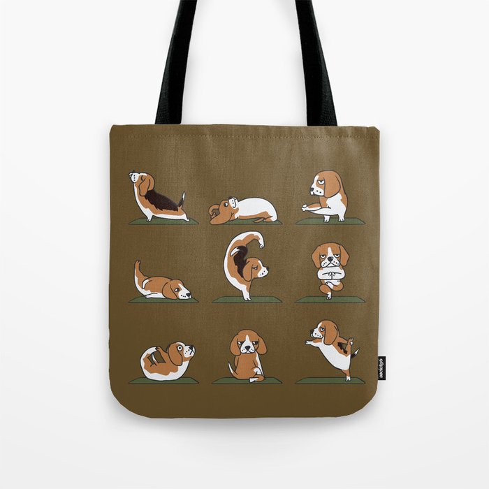 Beagle Yoga Tote Bag