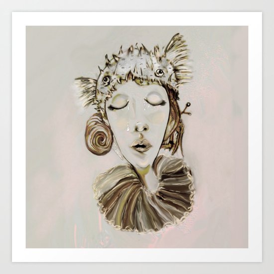 Ophelia´s premonitory dream Art Print