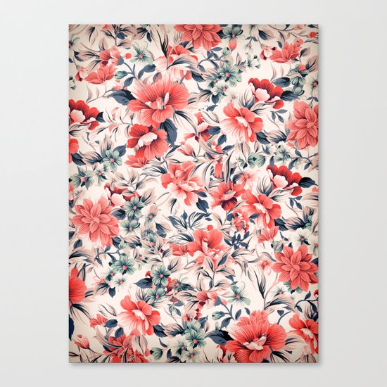 FLORAL PATTERN 7 Canvas Print