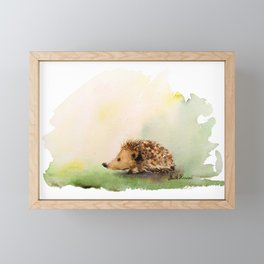 Cute Hedgehog Framed Mini Art Print