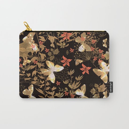 Golden butterfly in the night. Carry-All Pouch
