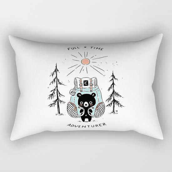 Adventure Bear Rectangular Pillow