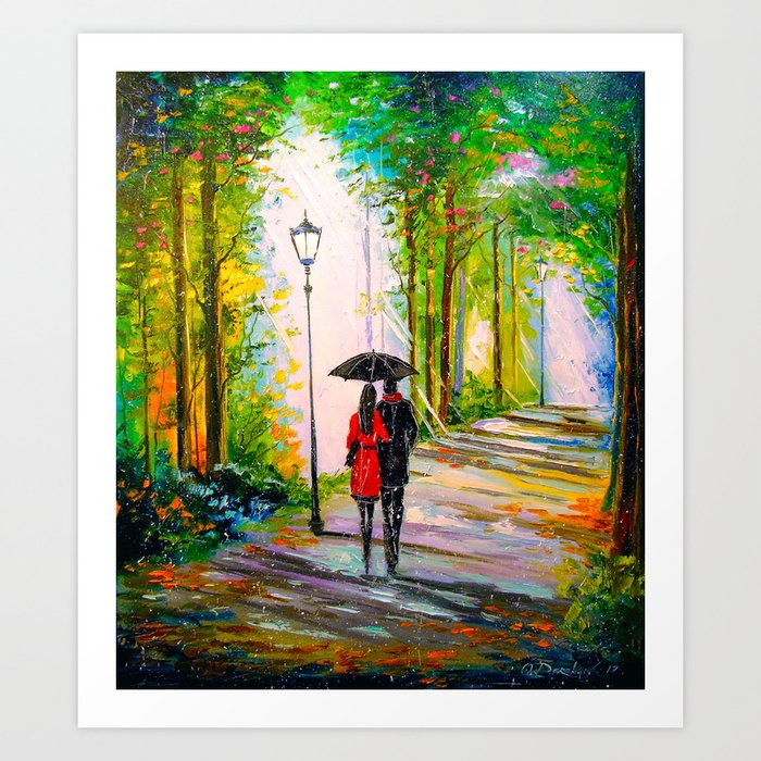 Walk In The Park Art Print By Olhadarchuk Society6