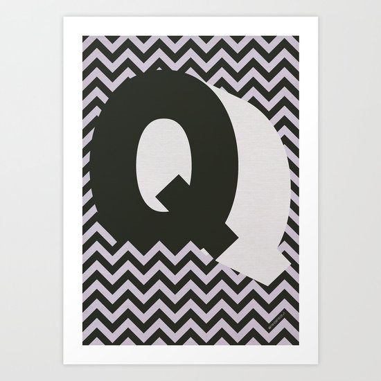 Q. Art Print