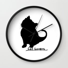 Cat Lovers Wall Clock