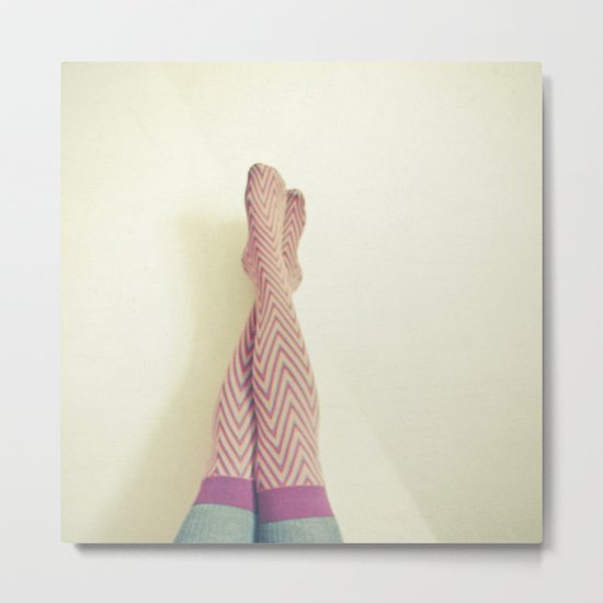 Zig Zag Metal Print