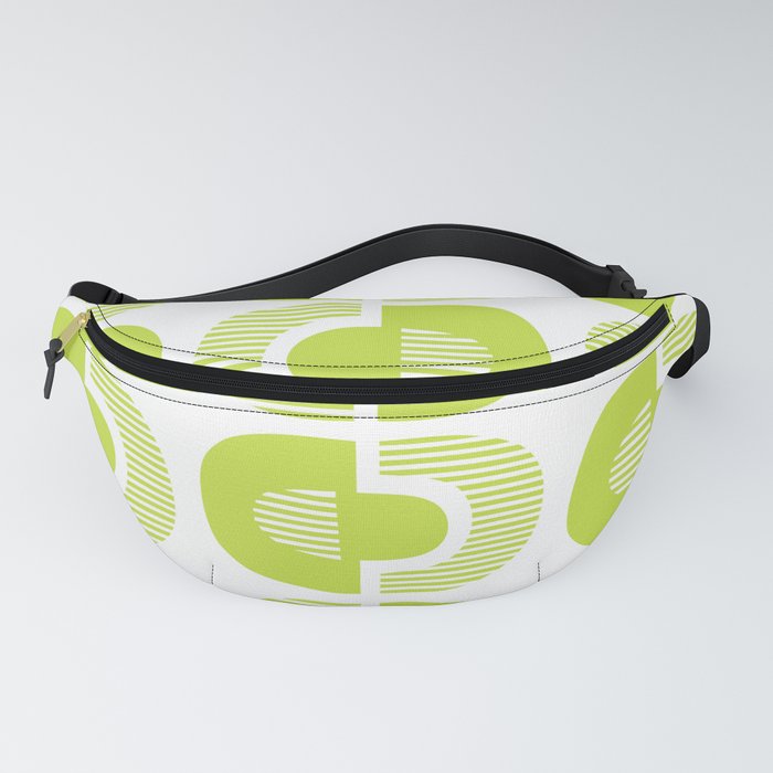 Retro Mid Century Modern Pattern 137 Chartreuse Fanny Pack