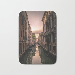 Canal of Venice Bath Mat | Window, Venise, Top, Best, Digital, Dark, Sky, Photo, Symetric, Cloud 