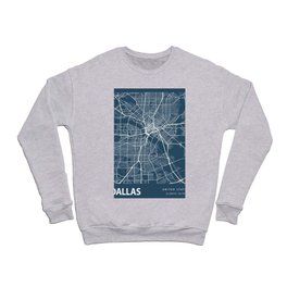 Dallas city cartography Crewneck Sweatshirt