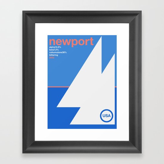 newport single hop Framed Art Print
