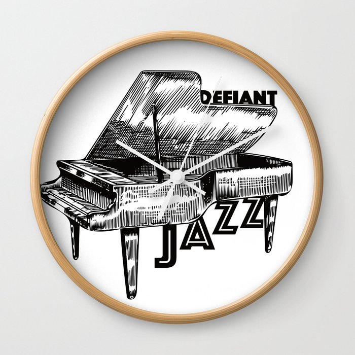 Defiant Jazz Piano Wall Clock