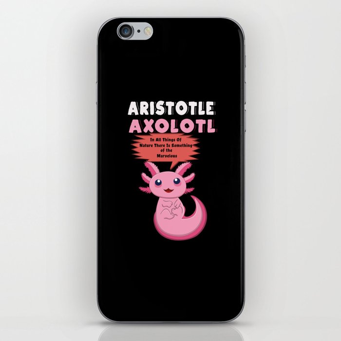All Things Amphibian Cartoon Cute Kawaii Axolotl iPhone Skin