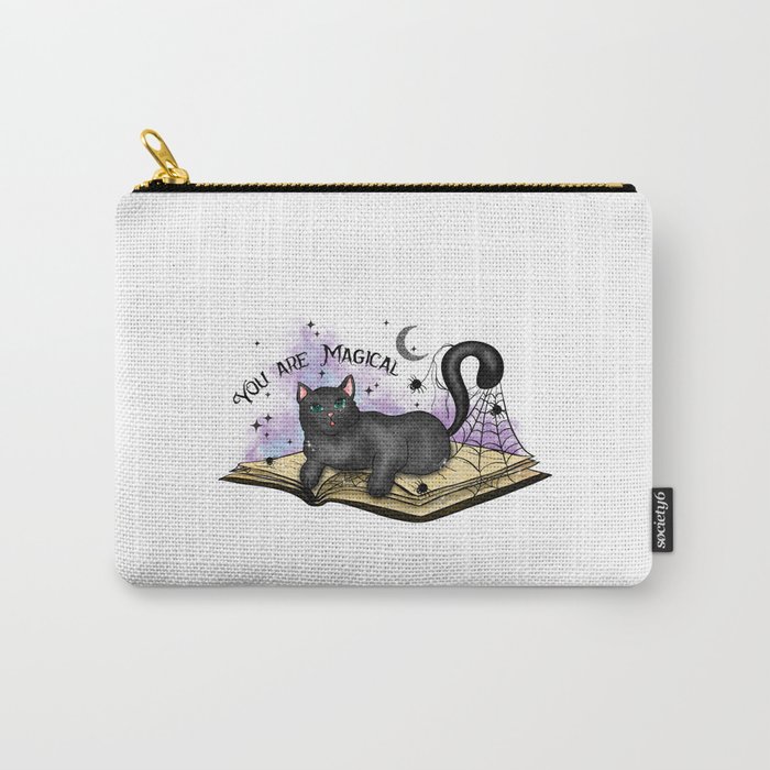 Your are magical halloween cat quote Carry-All Pouch