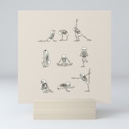 Skeleton Yoga Mini Art Print