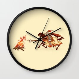 Marshmallow Joust Wall Clock