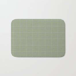 Dark Olive Green Gingham Bath Mat | Pop Art, Black And White, Abstract, Graphicdesign, Concept, Digital, Pattern, Illustration, Vector, Style 