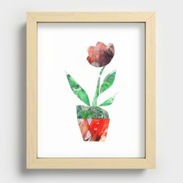 Flower pot Recessed Framed Print