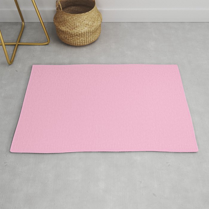 From The Crayon Box – Cotton Candy Pink - Pastel Pink Solid Color Rug