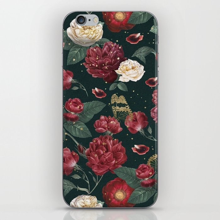 Flowers and Butterflies iPhone Skin