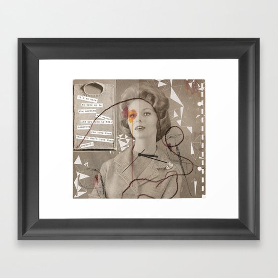 LOVE POEM Framed Art Print