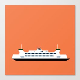 Puget Sound Ferry Pop Art - Seattle, Washington Canvas Print