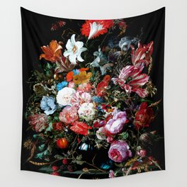 Flower Collage Wall Tapestry