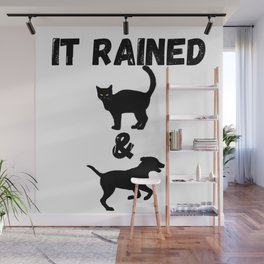Cat and Dog Wall Mural