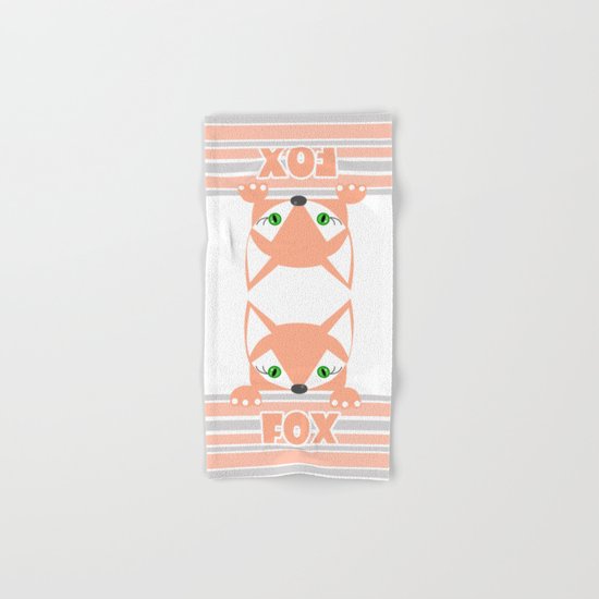 Little curious Fox . Hand & Bath Towel