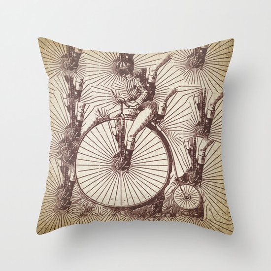 crazy penny Throw Pillow