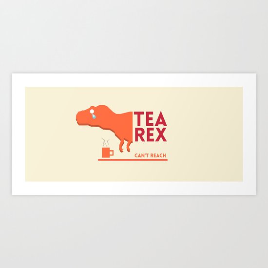Tea-Rex Tea Mug Art Print