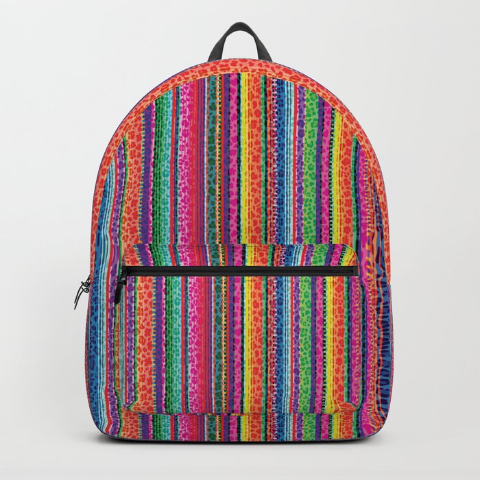 Leopard and Mexican serape print Backpack