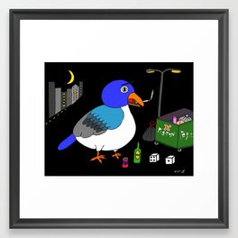 Pigeon Pete Framed Art Print