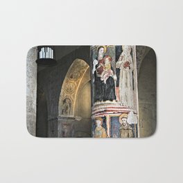 Medieval Religious Paintings, Saint Francis Church, Narni, Italy Bath Mat | Photo, Gothic, Frescoes, Monument, Religion, Paintings, Religious, Antique, Mural, Church 
