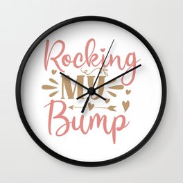 Rocking My Bump Wall Clock