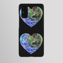 Caring Kintsugi Earth Heart  Android Case