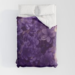 purple flowers Duvet Cover