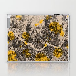 Seoul, South Korea - Artistic Map Print Laptop Skin