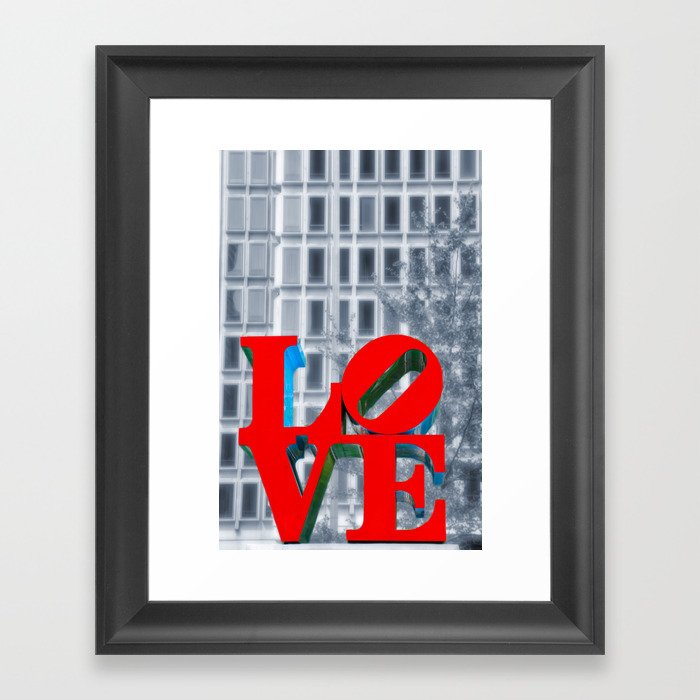 Love from Philadelphia Framed Art Print