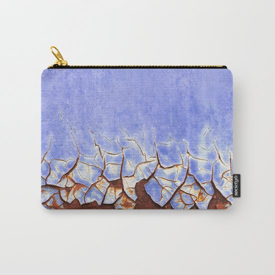 Rust and Blue Carry-All Pouch
